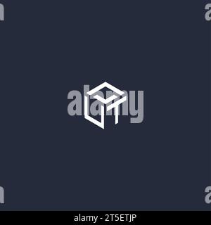 UT initial hexagon logo design inspiration Stock Vector