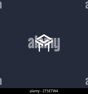 TT initial hexagon logo design inspiration Stock Vector