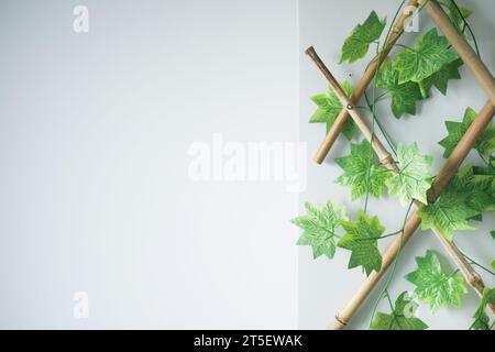 White wall in the room as a background Stock Photo
