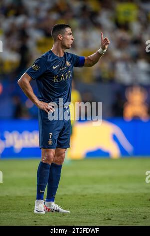 Riyadh, Saudi Arabia. 04th Nov, 2023. Cristiano Ronaldo of Al-Nassr FC during their Match Day 12 of the SAFF Roshn Saudi Pro League 2023-24 between Al-Nassr FC and Al-Khaleej FC at Al-Awwal Park on November 4, 2023 in Riyadh, Saudi Arabia. Photo by Victor Fraile / Power Sport Images Credit: Power Sport Images Ltd/Alamy Live News Stock Photo