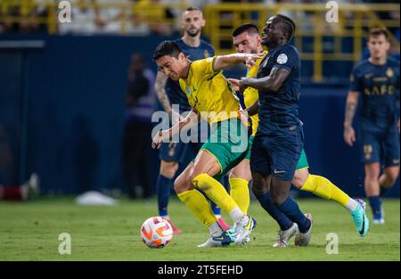 Riyadh, Saudi Arabia. 04th Nov, 2023. Jung Woo-young of Al-Khaleej FC during the Match Day 12 of the SAFF Roshn Saudi Pro League 2023-24 between Al-Nassr FC and Al-Khaleej FC at Al-Awwal Park on November 4, 2023 in Riyadh, Saudi Arabia. Photo by Victor Fraile / Power Sport Images Credit: Power Sport Images Ltd/Alamy Live News Stock Photo