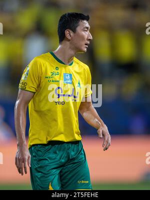 Riyadh, Saudi Arabia. 04th Nov, 2023. Jung Woo-young of Al-Khaleej FC during the Match Day 12 of the SAFF Roshn Saudi Pro League 2023-24 between Al-Nassr FC and Al-Khaleej FC at Al-Awwal Park on November 4, 2023 in Riyadh, Saudi Arabia. Photo by Victor Fraile / Power Sport Images Credit: Power Sport Images Ltd/Alamy Live News Stock Photo