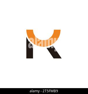 letter uk smile geometric logo vector Stock Vector