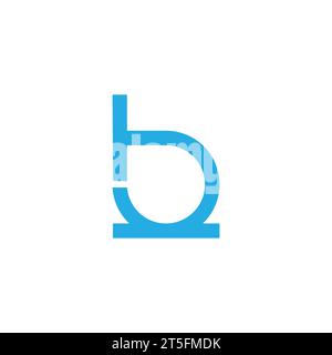 letter t b drop water simple logo vector Stock Vector