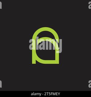 letter g simple geometric leaf logo vector Stock Vector
