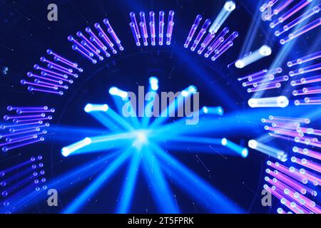 stage lighting effect on the stage Stock Photo - Alamy