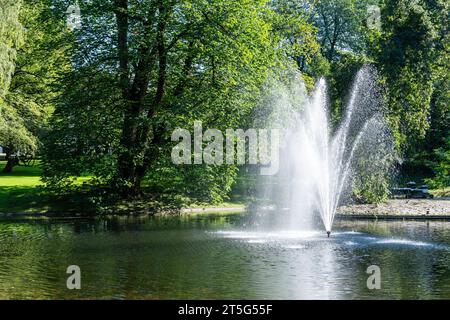 Royal Palace in Oslo, Norway,  Palace Park (Slottsparken) Stock Photo