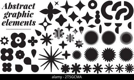 Collection of various shapes. Graphic resources for sale or discount stickers, icons, badges. Vectorized abstract vectorized shapes, circular, elongat Stock Vector