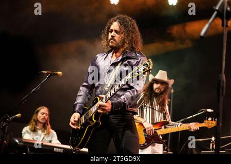 The Sheepdogs live @ Fabrique, Milan. Pics by Davide Merli Stock Photo