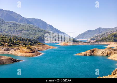 Exploratory tour through Turkey's hinterland to the Dim reservoir near Alanya - Turkey Stock Photo