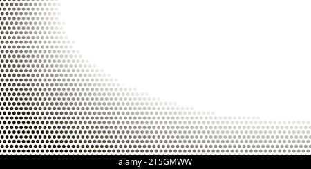 Pixel art vignette gradient white grey background - isolated vector ...