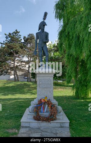 Statue of Diego del Barco, hero of the war of Independance, A Coruña, Galicia, northwest Spain,Europe Stock Photo