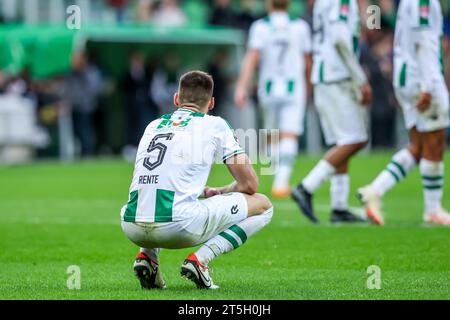 Groningen, Netherlands. 05th Nov, 2023. GRONINGEN, NETHERLANDS - NOVEMBER 5: Marco Rente of FC Groningen is disappointed during the Dutch Keuken Kampioen Divisie match between FC Groningen and FC Dordrecht at Euroborg on November 5, 2023 in Groningen, Netherlands (Photo by Pieter van der Woude/ Orange Pictures) Credit: Orange Pics BV/Alamy Live News Stock Photo