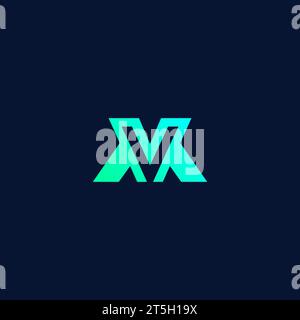 VM Logo Design. Letter MV Icon Stock Vector