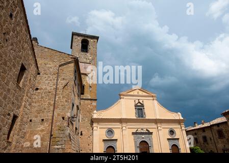 San Donato Church in Civita di Bagnoregio - Italy Stock Photo