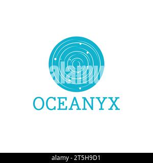 Logo Design for Marine Science Technology Company Stock Vector