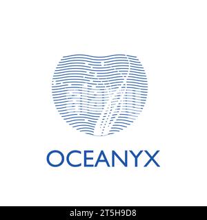 Logo Design for High-End Aquarium Product Company , Oceanyx Stock Vector