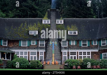 Lake Quinault Lodge, Olympic National Forest, Washington Stock Photo