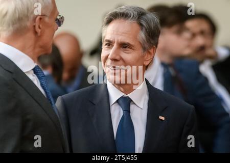 VILNIUS, LITHUANIA. 11th July 2023. Antony Blinken, US Secretary of State. before Social Dinner at NATO SUMMIT 2023 Stock Photo