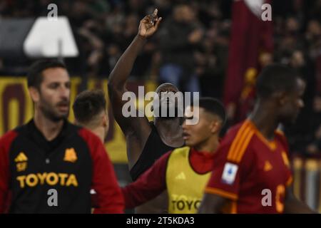 Rome, Italy. 05th Nov, 2023. during the 11th day of the Serie A Championship between A.S. Roma vs U.S. Lecce on 5 November, 2023 at the Olympic Stadium in Rome, Italy. Credit: Independent Photo Agency/Alamy Live News Stock Photo