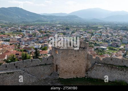 A view of Vonitsa town from the Venetian Castle. Greece. Stock Photo