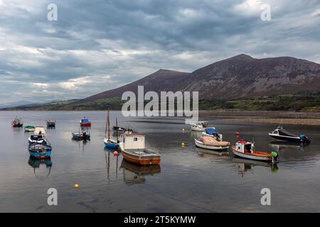 Trefor Sea Stacks on the coast of Llyn Peninsula, North Wales. Stock Photo