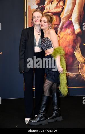 Luna Kuse und Athena Strates bei der Premiere des Kinofilms 'Die Tribute von Panem - The Ballad of Songbirds & Snakes' im Zoo Palast. Berlin, 05.11.2023 Stock Photo