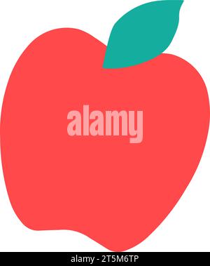 Cartoon style whole red apple with small and big apple slices. 21856535  Vector Art at Vecteezy
