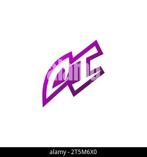DI Premium emblem logo initial esport and gaming design concept Stock Vector