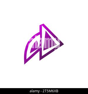 DO Premium emblem logo initial esport and gaming design concept Stock Vector