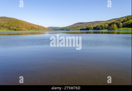 Quaker Lake Area at Allegany State Park in New York State Allegany State Park in New York State Stock Photo