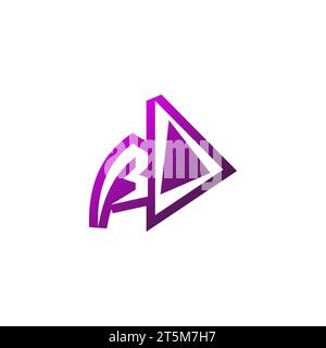 BO Premium emblem logo initial esport and gaming design concept Stock Vector