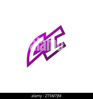 CI Premium emblem logo initial esport and gaming design concept Stock Vector