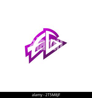 EG Premium emblem logo initial esport and gaming design concept Stock Vector