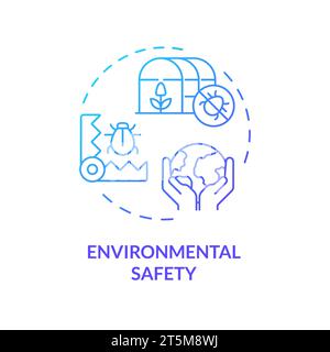 Thin gradient icon environmental safety concept Stock Vector