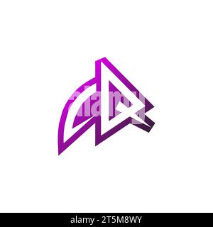 CQ Premium emblem logo initial esport and gaming design concept Stock Vector