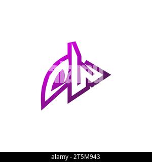 DW Premium emblem logo initial esport and gaming design concept Stock Vector