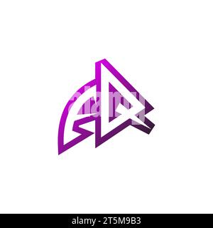 FQ Premium emblem logo initial esport and gaming design concept Stock Vector