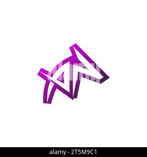 AN Premium emblem logo initial esport and gaming design concept Stock Vector