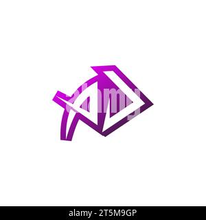 AJ Premium emblem logo initial esport and gaming design concept Stock Vector