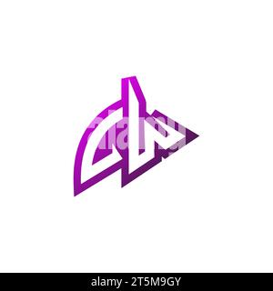 LW Premium emblem logo initial esport and gaming design concept Stock Vector