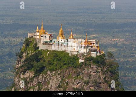 TAUNG KALAT BUDDHIST MONASTERY MYANMAR Stock Photo