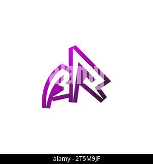 BR Premium emblem logo initial esport and gaming design concept Stock Vector