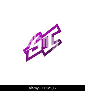 GI Premium emblem logo initial esport and gaming design concept Stock Vector