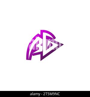 BG Premium emblem logo initial esport and gaming design concept Stock Vector