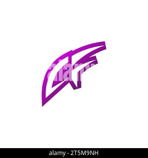 CF Premium emblem logo initial esport and gaming design concept Stock Vector