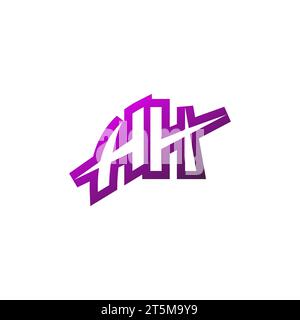 HH Premium emblem logo initial esport and gaming design concept Stock Vector