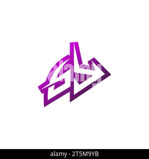 GY Premium emblem logo initial esport and gaming design concept Stock Vector