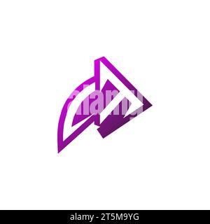 CT Premium emblem logo initial esport and gaming design concept Stock Vector