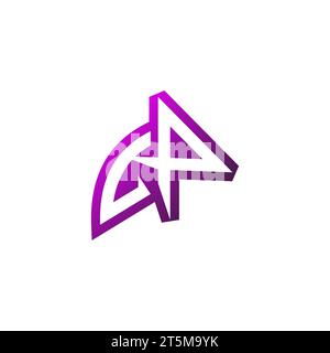 LP Premium emblem logo initial esport and gaming design concept Stock Vector